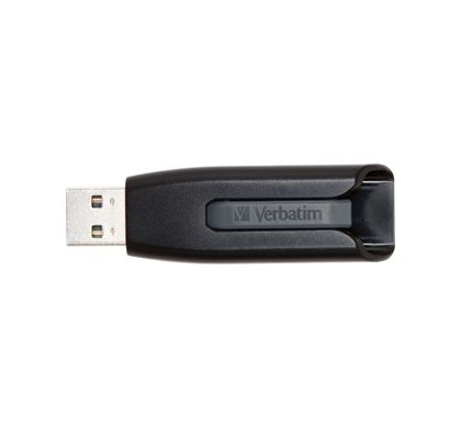 Verbatim Store 'n' Go V3 8 GB USB 3.0 Flash Drive - Grey - 1 Pack Top
