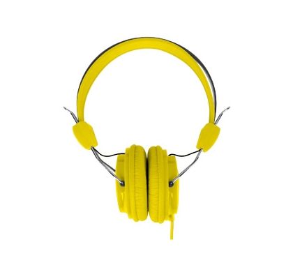 LASER Wired Stereo Headphone - Over-the-head - Ear-cup - Yellow Front