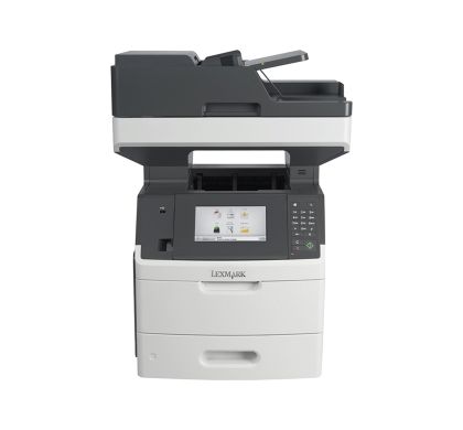 LEXMARK MX710DHE Laser Multifunction Printer - Monochrome - Plain Paper Print - Desktop Front