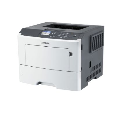 LEXMARK MS610DN Laser Printer - Monochrome - 1200 x 1200 dpi Print - Plain Paper Print - Desktop Left