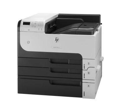HP LaserJet M712XH Laser Printer - Monochrome - 1200 dpi Print - Plain Paper Print - Desktop Left