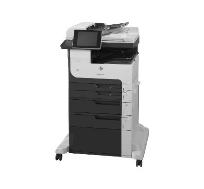 HP LaserJet 700 M725F Laser Multifunction Printer - Monochrome - Plain Paper Print - Floor Standing Left