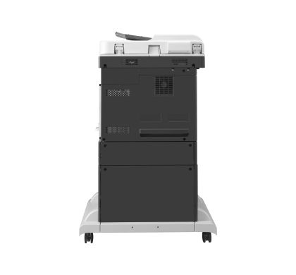HP LaserJet 700 M725F Laser Multifunction Printer - Monochrome - Plain Paper Print - Floor Standing Rear