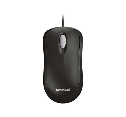 Microsoft 4YH-00009 Mouse - Optical - Cable - 3 Button(s) - Black