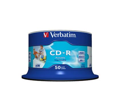 Verbatim CD Recordable Media - CD-R - 52x - 700 MB - 50 Pack Spindle