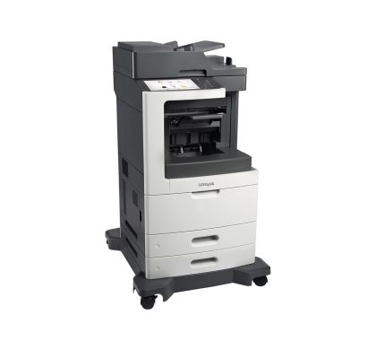 LEXMARK MX811DME Laser Multifunction Printer - Monochrome - Plain Paper Print - Desktop Right