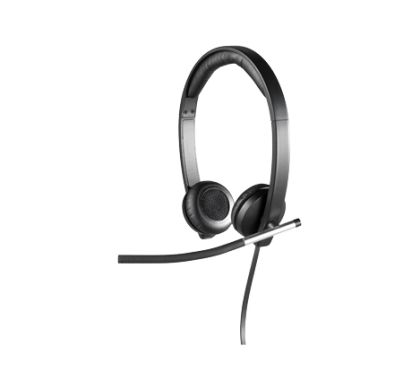 LOGITECH H650e Wired Stereo Headset - Over-the-head - Supra-aural Left