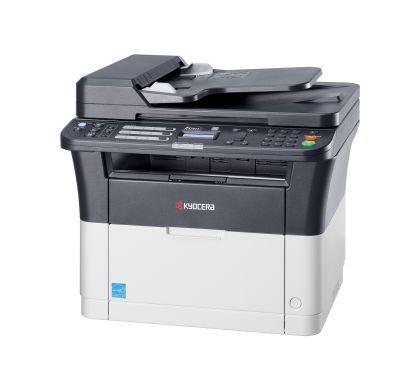 KYOCERA Ecosys FS-1325MFP Laser Multifunction Printer - Monochrome - Plain Paper Print - Desktop Left