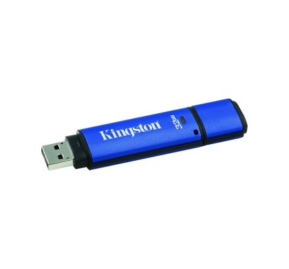 Kingston DataTraveler Vault 32 GB USB 3.0 Flash Drive Left