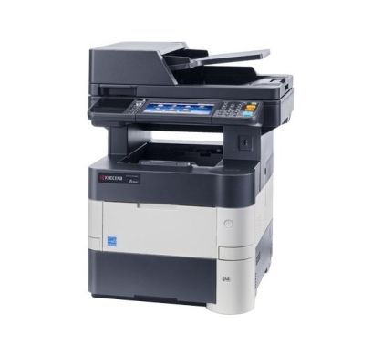KYOCERA Ecosys M3560IDN Laser Multifunction Printer - Monochrome - Plain Paper Print - Desktop Left