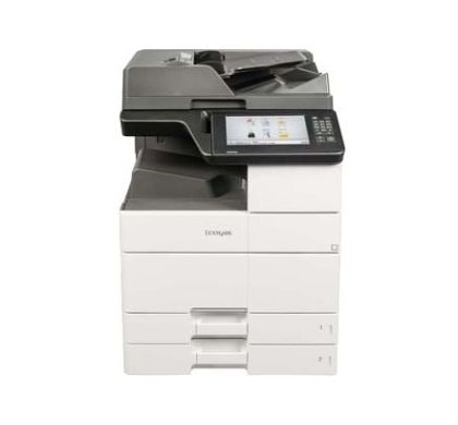 LEXMARK MX910DE Laser Multifunction Printer - Monochrome - Plain Paper Print - Desktop Front