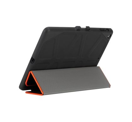 Targus 3D Protection THZ522AU Carrying Case for iPad Air - Caviar Black, Fiesta Red Rear