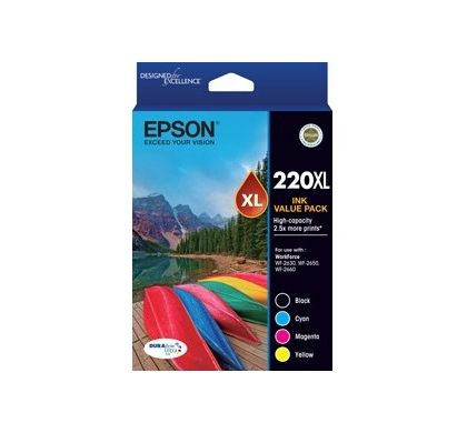 Epson DURABrite Ultra 220XL Ink Cartridge - Black, Cyan, Magenta, Yellow