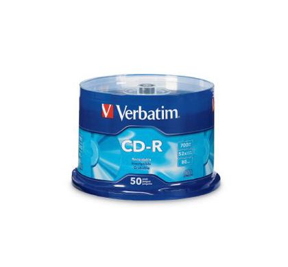 Verbatim 94691 CD Recordable Media - CD-R - 52x - 700 MB - 50 Pack Spindle