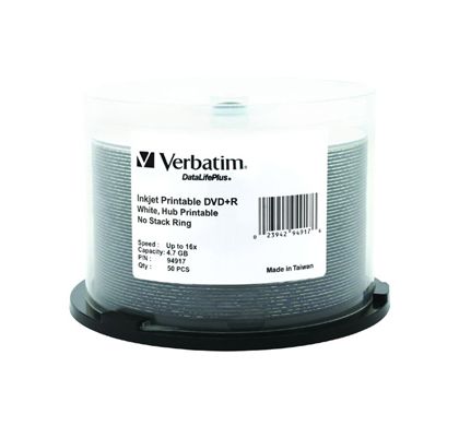 Verbatim DataLifePlus DVD Recordable Media - DVD+R - 16x - 4.70 GB - 50 Pack Spindle - Retail