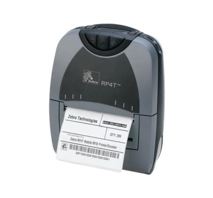 ZEBRA P4T Thermal Transfer Printer - Monochrome - Portable - Label Print
