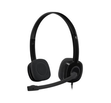LOGITECH H151 Wired Stereo Headset - Over-the-head - Supra-aural - Black