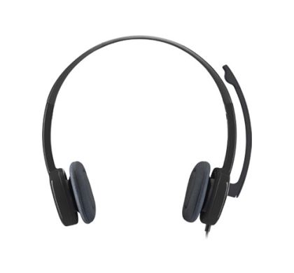 LOGITECH H151 Wired Stereo Headset - Over-the-head - Supra-aural - Black Front