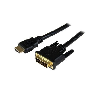 STARTECH .com HDMI/DVI Video Cable for Video Device, Monitor, TV, Projector - 1.50 m - Shielding - 1 Pack
