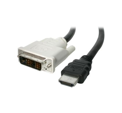 STARTECH .com HDMI/DVI Video Cable for Audio/Video Device, TV, Optical Drive, Monitor, Projector - 2 m - Shielding - 1 Pack