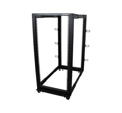 STARTECH .com 25U 464.82 mm Wide x 1016 mm Deep Rack Cabinet for Server, LAN Switch, A/V Equipment - Black