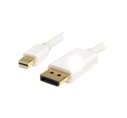 STARTECH .com Mini DisplayPort/DisplayPort A/V Cable for Audio/Video Device, Monitor, Projector, TV - 2 m - Shielding - 1 Pack