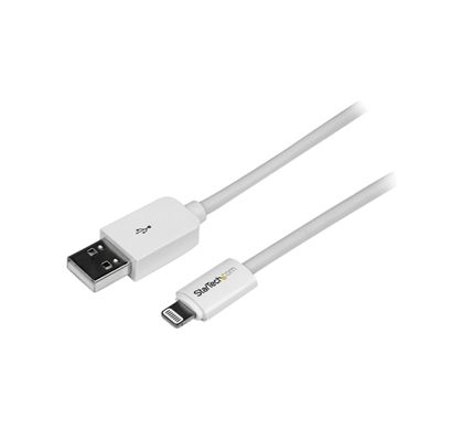 STARTECH .com Lightning/USB Data Transfer Cable for iPad, iPhone, iPod - 1 m - Shielding - 1 Pack Left