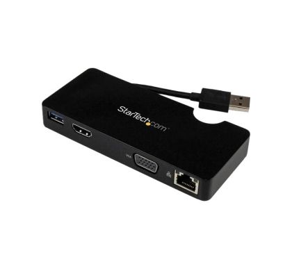 STARTECH .com USB3SMDOCKHV USB Docking Station for Notebook - Black