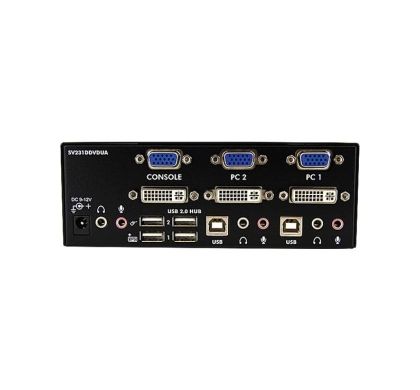 STARTECH .com SV231DDVDUA KVM Switchbox Rear