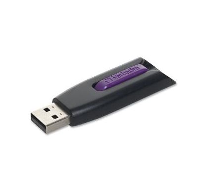 VERBATIM Store 'n' Go V3 16 GB USB 3.0 Flash Drive - Black, Purple - 1 Pack