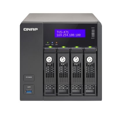 QNAP Turbo vNAS TVS-471 4 x Total Bays NAS Server - Tower