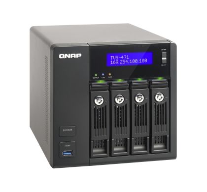 QNAP Turbo vNAS TVS-471 4 x Total Bays NAS Server - Tower Top