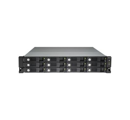 QNAP Turbo vNAS TVS-1271U-RP 12 x Total Bays SAN/NAS Server - 2U - Rack-mountable Front