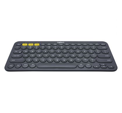 LOGITECH K380 Keyboard - Wireless Connectivity - Bluetooth - Black FrontMaximum