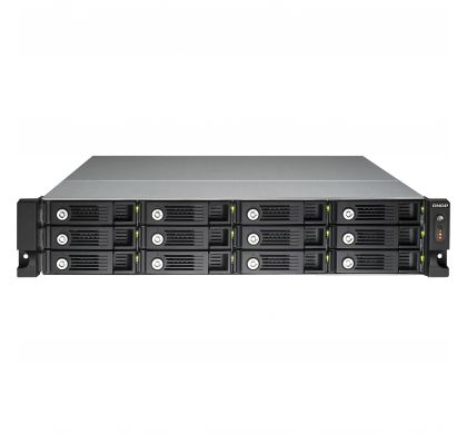QNAP Turbo NAS TS-1253U-RP 12 x Total Bays NAS Server - 2U - Rack-mountable FrontMaximum