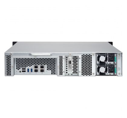 QNAP Turbo NAS TS-1263U-RP 12 x Total Bays NAS Server - 2U - Rack-mountable RearMaximum