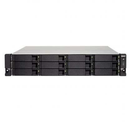 QNAP Turbo NAS TS-1263U-RP 12 x Total Bays NAS Server - 2U - Rack-mountable FrontMaximum