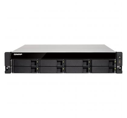 QNAP Turbo NAS TS-863U-RP 8 x Total Bays NAS Server - 2U - Rack-mountable FrontMaximum