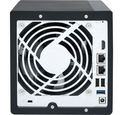 QNAP Turbo NAS TS-451+ 4 x Total Bays NAS Server - Desktop RearMaximum
