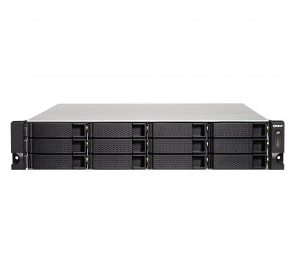 QNAP Turbo NAS TS-1263U 12 x Total Bays NAS Server - 2U - Rack-mountable FrontMaximum