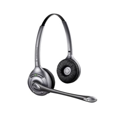 PLANTRONICS Savi WH350/A Wireless DECT Stereo Headset - Over-the-head - Semi-open - Black