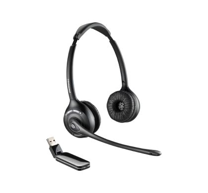 PLANTRONICS Savi W420A-M Wireless DECT Stereo Headset - Over-the-head - Supra-aural - Black
