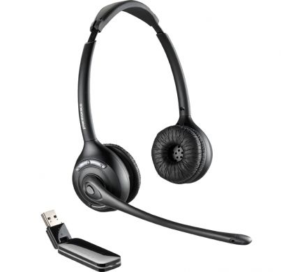 PLANTRONICS Savi W420A-M Wireless DECT Stereo Headset - Over-the-head - Supra-aural - Black RightMaximum