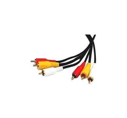 COMSOL Composite/RCA A/V Cable for TV, Monitor, DVD, Blu-ray Player, Home Theater System, Stereo Receiver, Audio/Video Device - 3 m