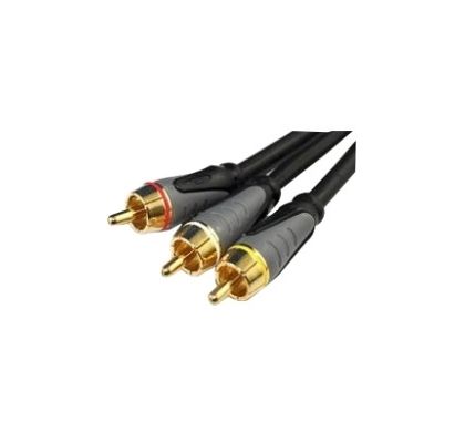 COMSOL Composite/RCA A/V Cable for TV, Monitor, DVD, Blu-ray Player, Home Theater System, Stereo Receiver, Audio/Video Device - 50 cm
