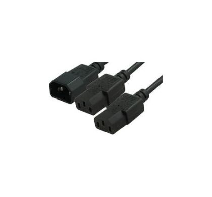 COMSOL Splitter Cord - 2 m Length - IEC 60320 C14 - IEC 60320 C13