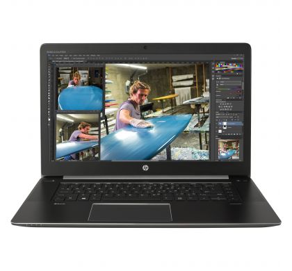 HP ZBook Studio G3 39.6 cm (15.6") (In-plane Switching (IPS) Technology) Mobile Workstation - Intel Core i7 i7-6820HQ Quad-core (4 Core) 2.70 GHz - Space Silver FrontMaximum