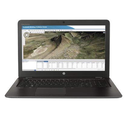 HP ZBook 15u G3 39.6 cm (15.6") (In-plane Switching (IPS) Technology) Mobile Workstation - Intel Core i7 i7-6600U Dual-core (2 Core) 2.60 GHz - Space Silver FrontMaximum
