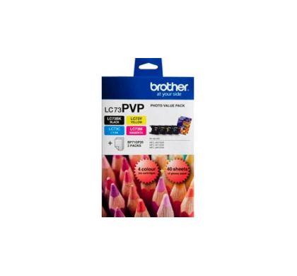 BROTHER LC73PVP Ink Cartridge - Cyan, Magenta, Yellow