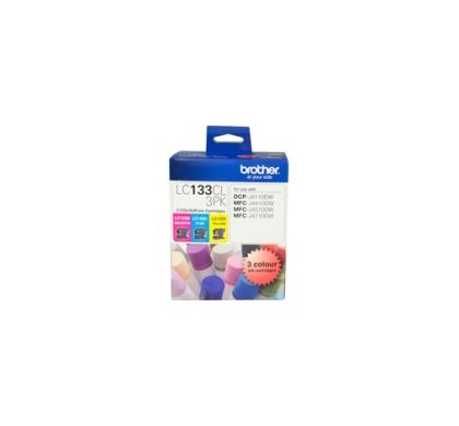 BROTHER LC133CL3PK Ink Cartridge - Cyan, Magenta, Yellow